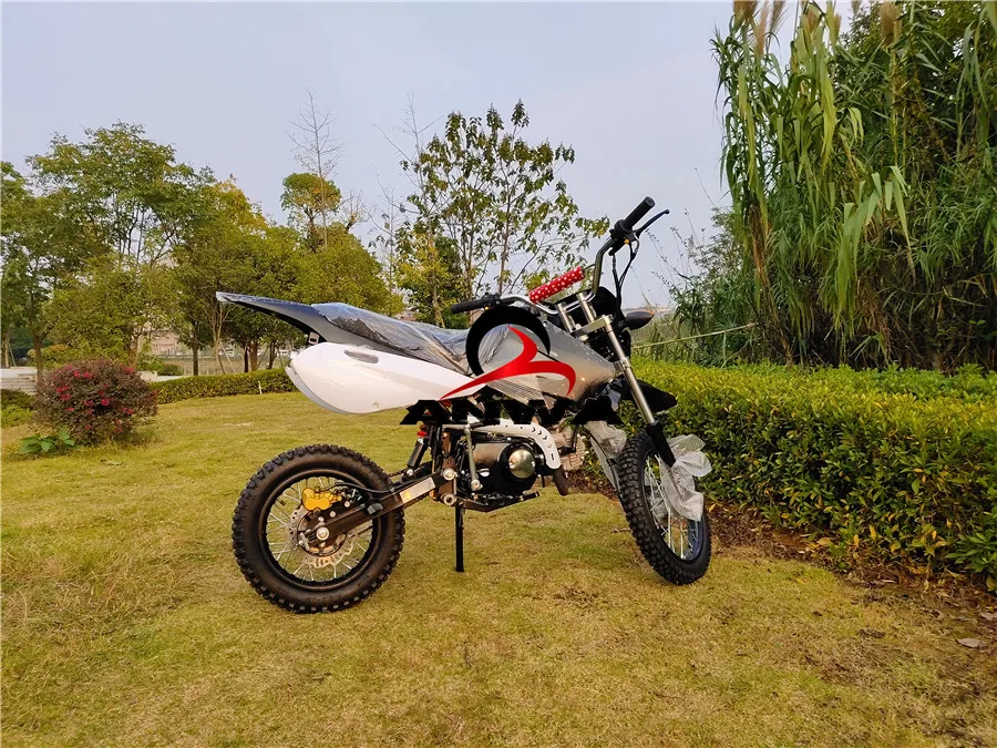 2 Wheels 4 Stroke 125cc Manual Clutch Kick Starting Cross Pit Bike