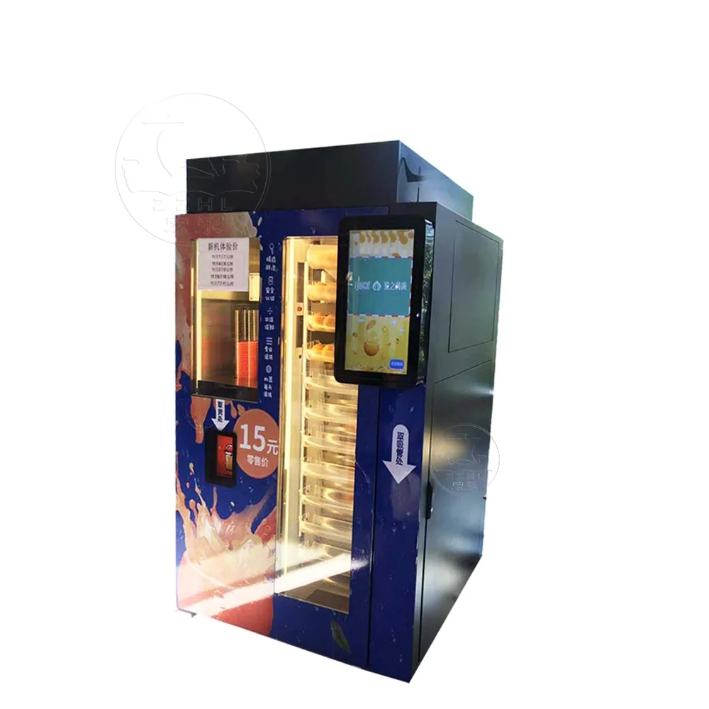 Fully Automatic Natural Fruit Juice Dispenser Fresh Lemon Orange Juice Vending Machine