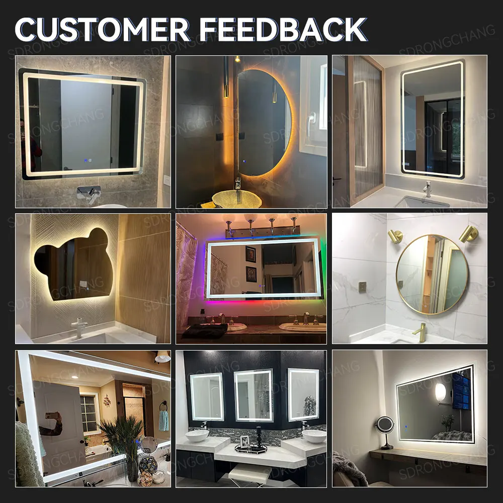 Beauty Decorative Hello_kitty Vanity Mirror Dimming Makeup Dressing Glass Mirror for Home Wall Hanging Mirrors