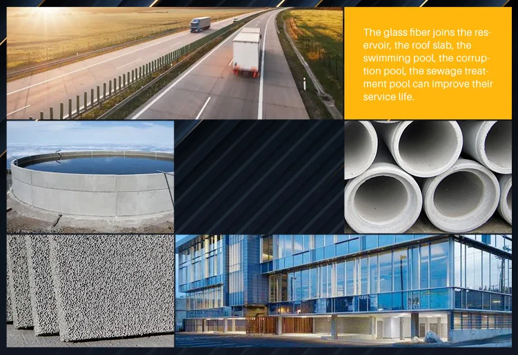 Mass production E-glass glass fiber chopped strands for concrete/cement/plaster