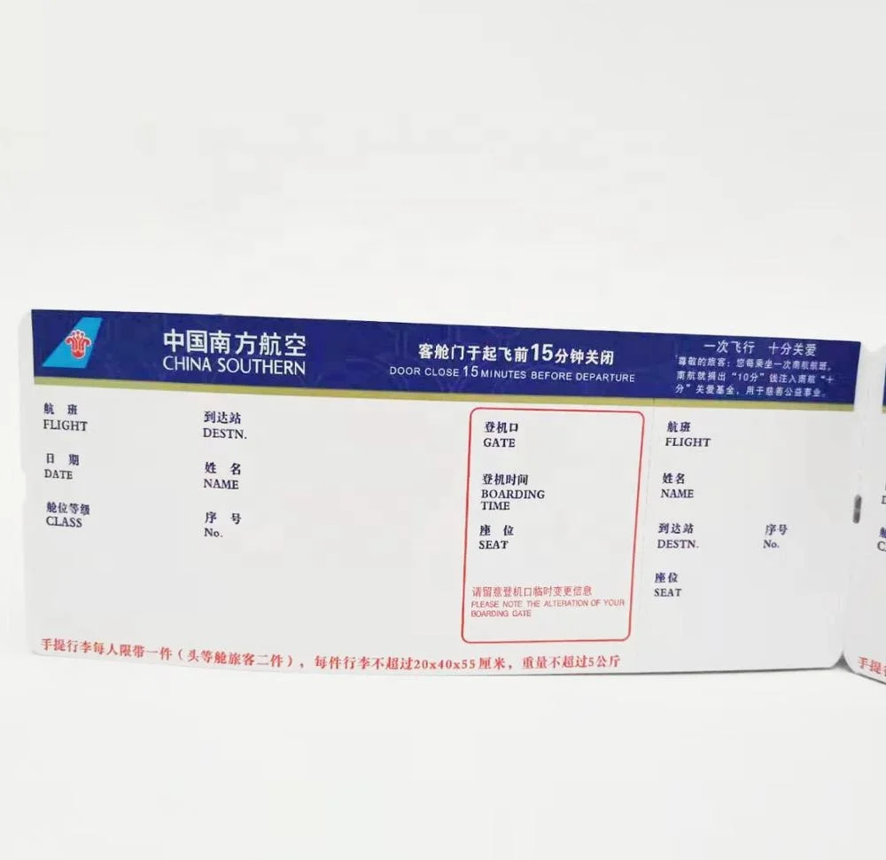  High Quality Airport Boarding Pass Airline Flight Booking Tickets