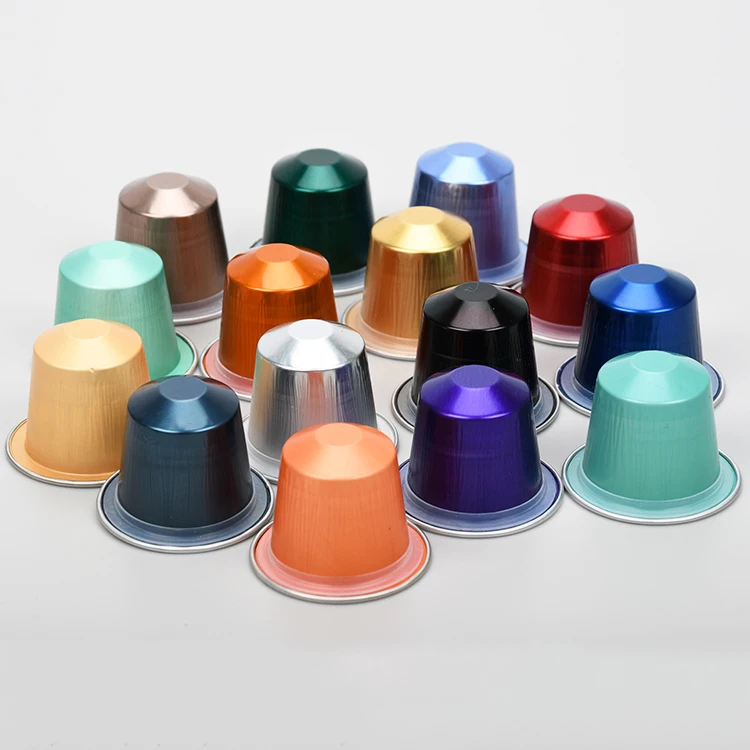 Одноразовые алюминиевые пустые капсулы для кофе nespresso с