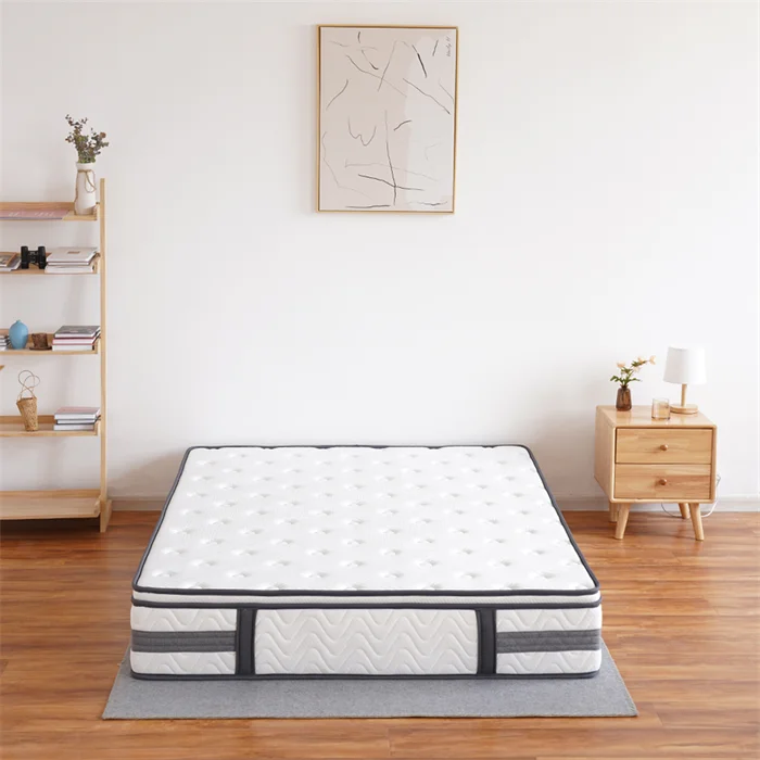 Mattress orthopedic king queen full size in a box rolled up latex pillow top hybrid single bed twin memory foam mattress
