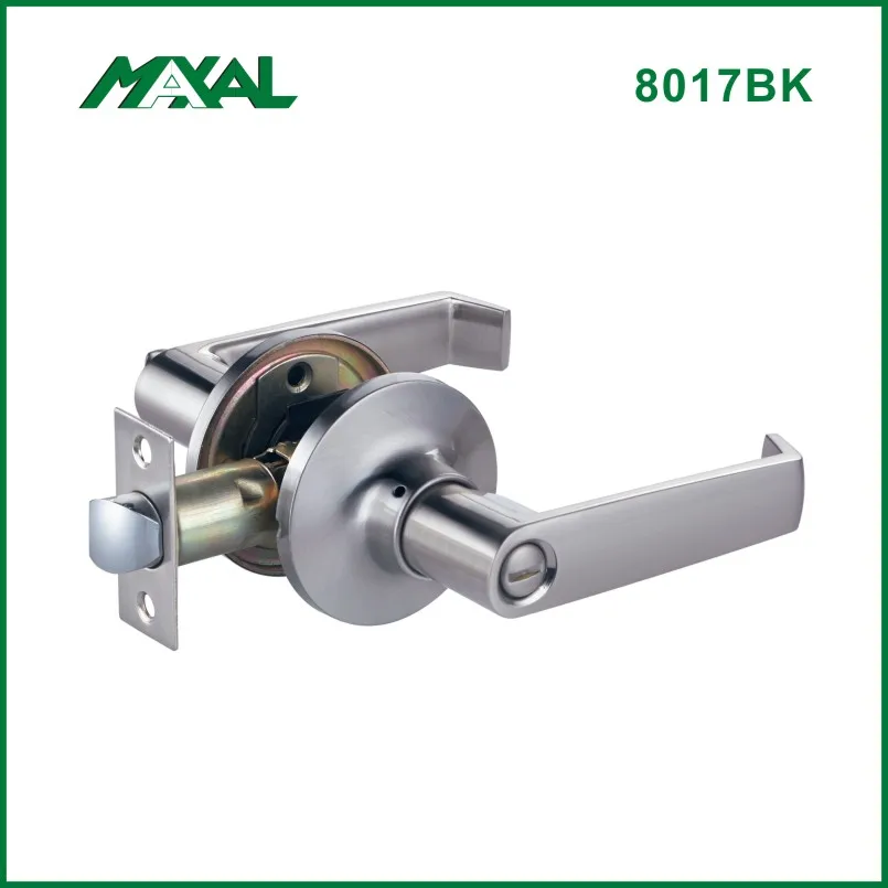 2024 Round  Lever Set Us Lock Door Locks For Wooden Doors,Satin Nickel Front Door Handles Interior Handles Passage Lock