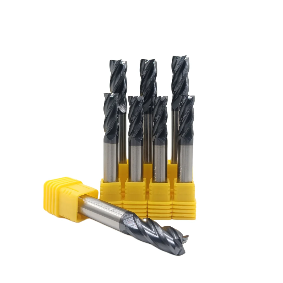 Factory Direct Sale Cnc End Mill Cutting Tool Tungsten Milling Cutter 3mm 4mm 5mm Flat Endmill Mechanical
