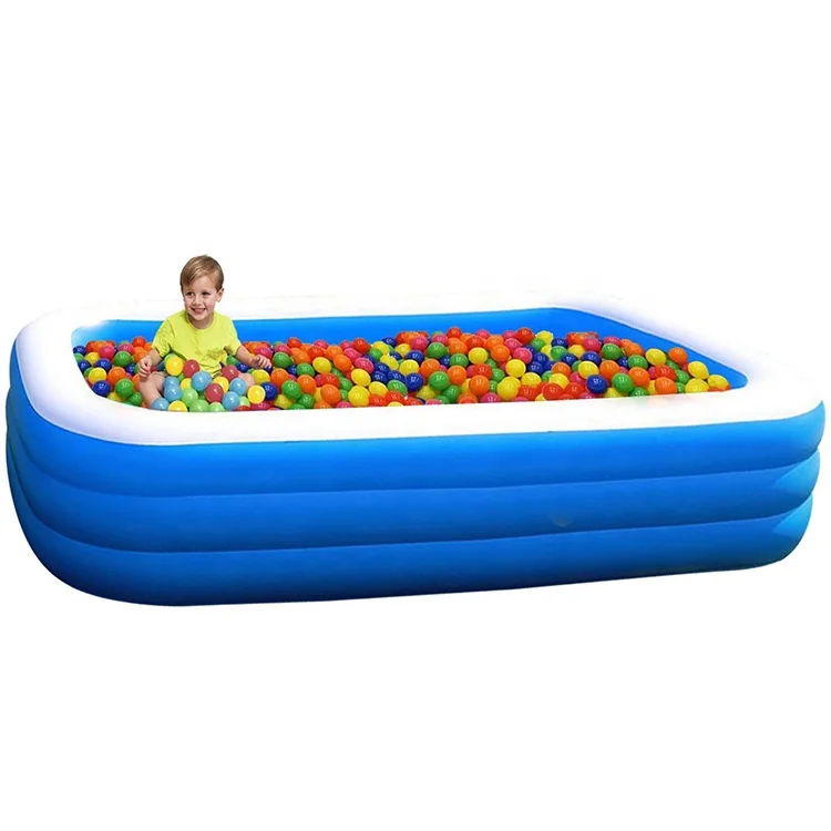 Outdoor PVC Inflatable Kids Swimming Pool 1.96M Foldable Adult Indoor Spa Above Ground Swimming Pool
