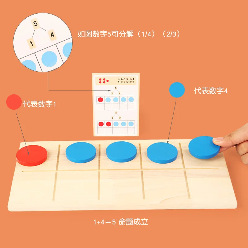 Kids Montessori Toys Educational Number Writing Practice Game Children Writing Math Study Toy Digit Matching Board Wooden Toys