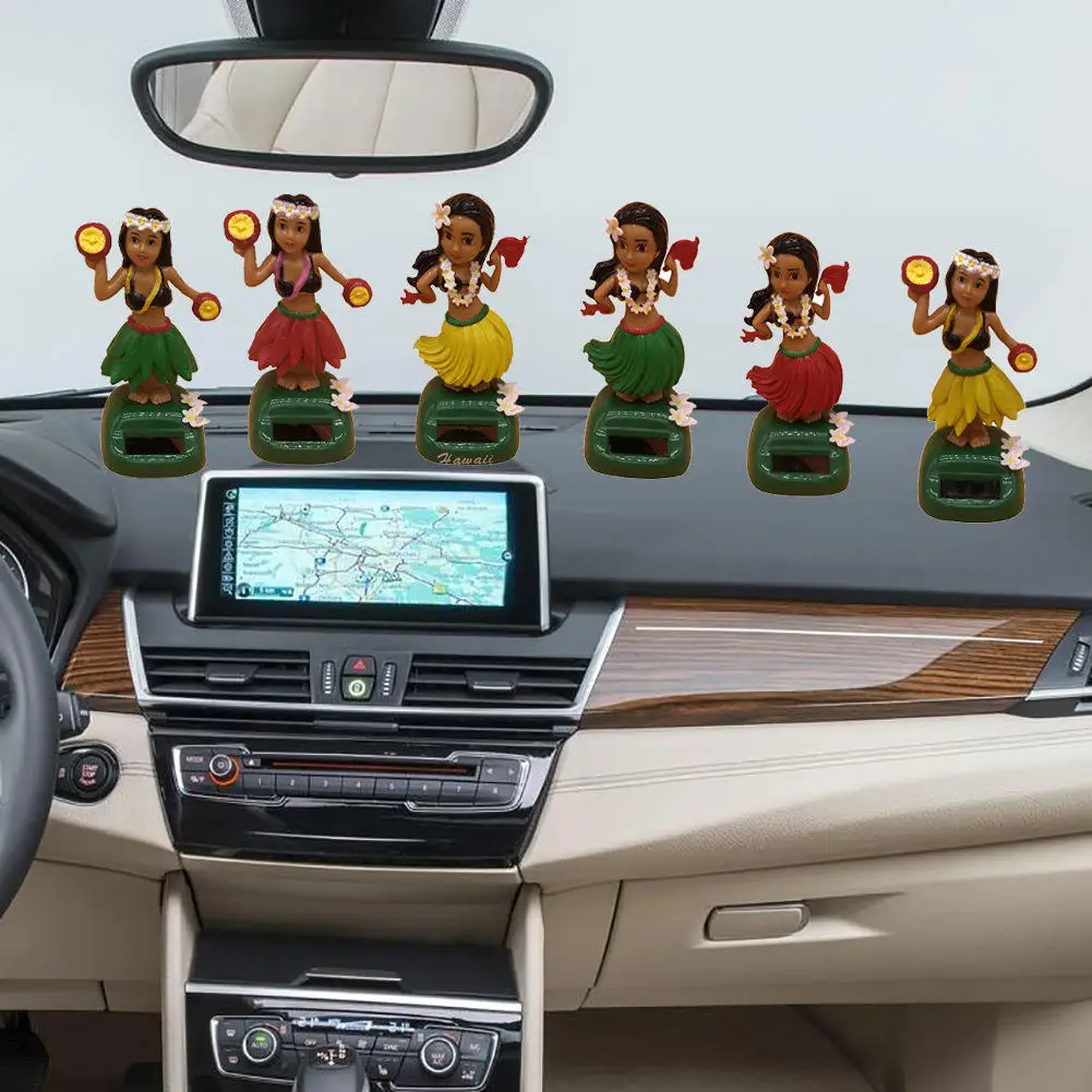 Interesting car decorations, solar powered bobblehead character statues, PCV materials suitable for giving friends gifts