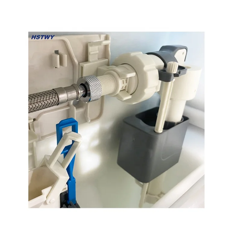 Concealed Cistern Inlet Valve with Stainless Steel Hose Pipe for Hidden in Wall Cistern Fill Valve