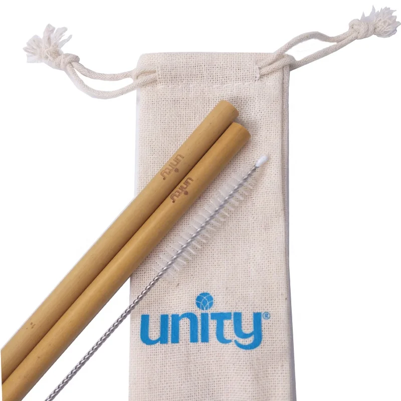 Custom laser engraving logo natural and organic drinking bamboo straw natural straws hot seller