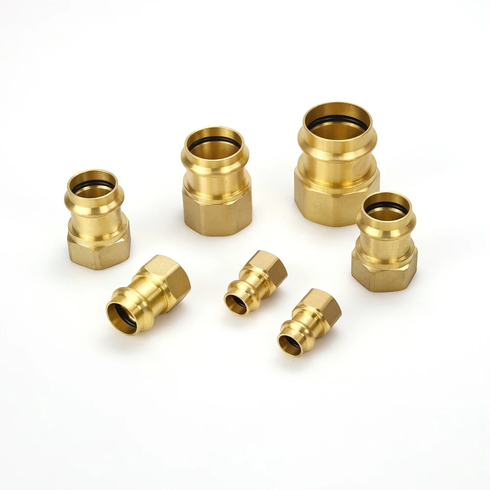 EN Standard China OEM factory brass press series pipe fittings for piping and ventilation