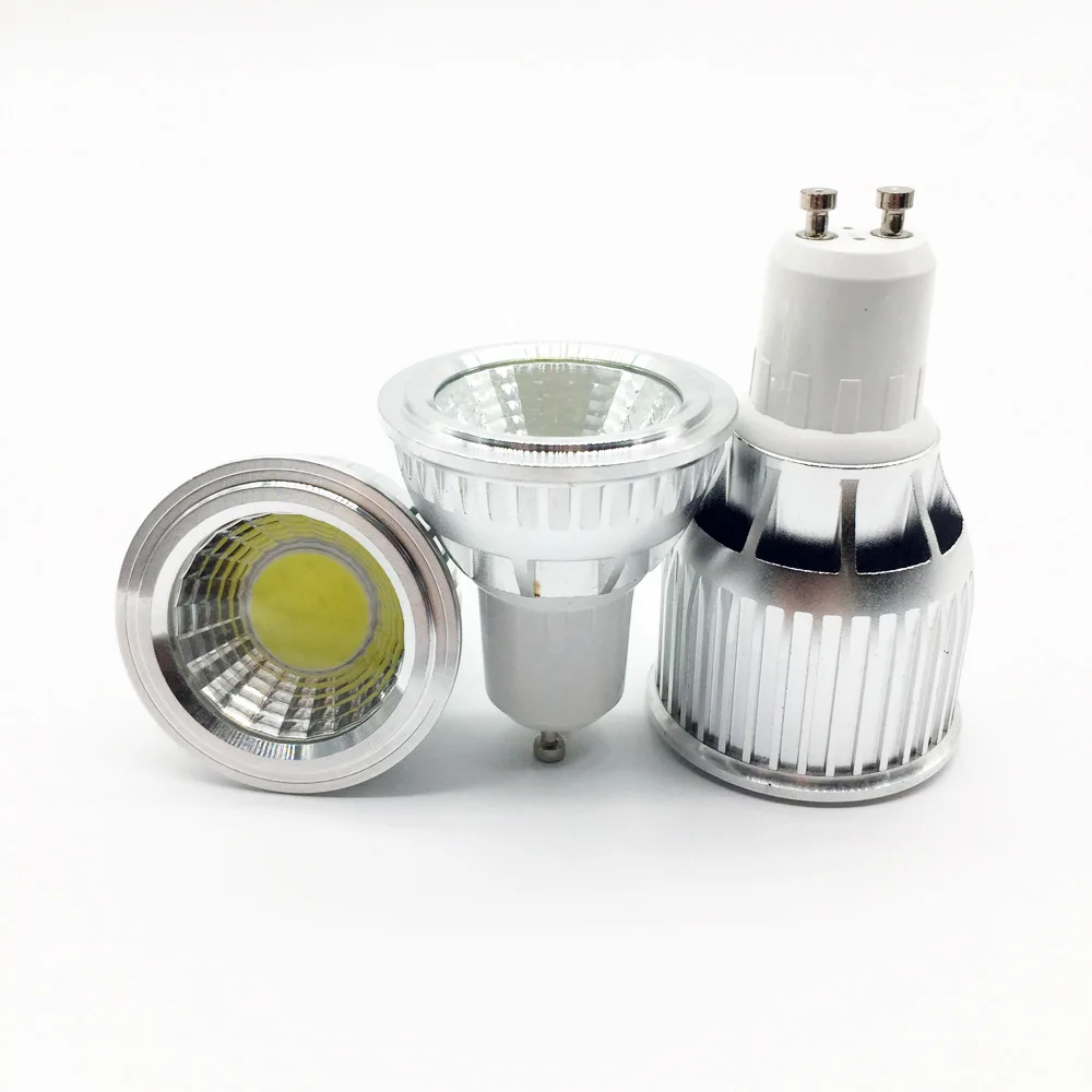 GU10 MR16 5w 7W COB Led spot Light Aluminum Led Spotlight Lamp AC85-265V 12V