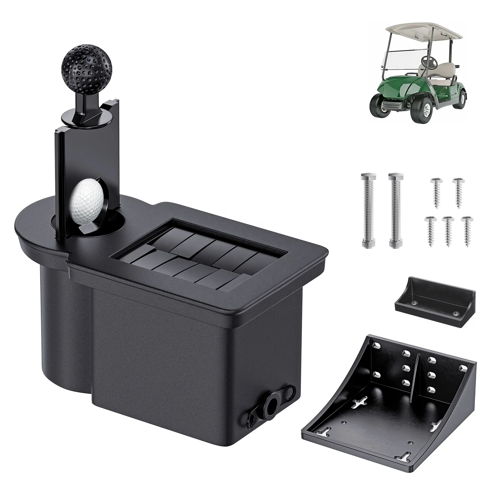 Golf Club & Balls Washer & bracket for Golf Cart Club Car DS, EZGO DCS/PDS/TXT, YAMAHA G29