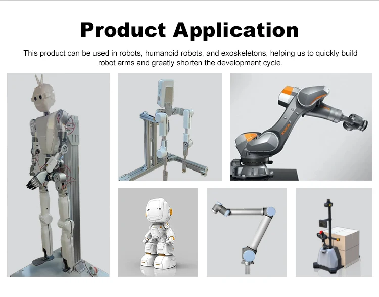 Servo Robot Arm Actuator robot joint module Servo Actuator Module Hollow Shaft 48VDC CAN CANopen for mini drone motor