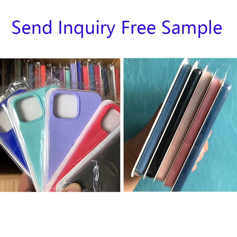 high quality silicon shockproof phone case for iphone 14 13 12 11 9 8 7 6 pro max phone case Silicone case