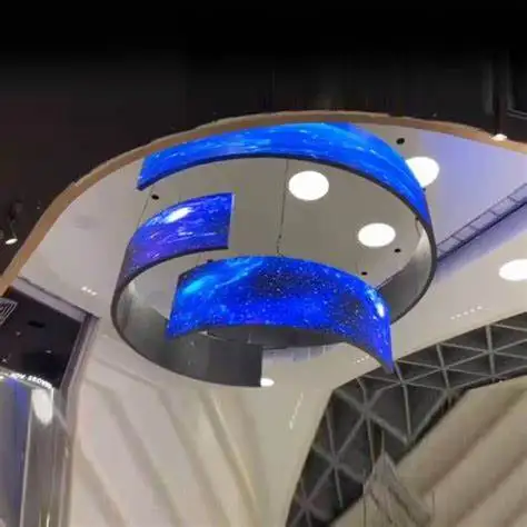 Flexible LED Display, Creative soft led display, HD  LED display manufacturer indoor p2 LED screen for shopping mall