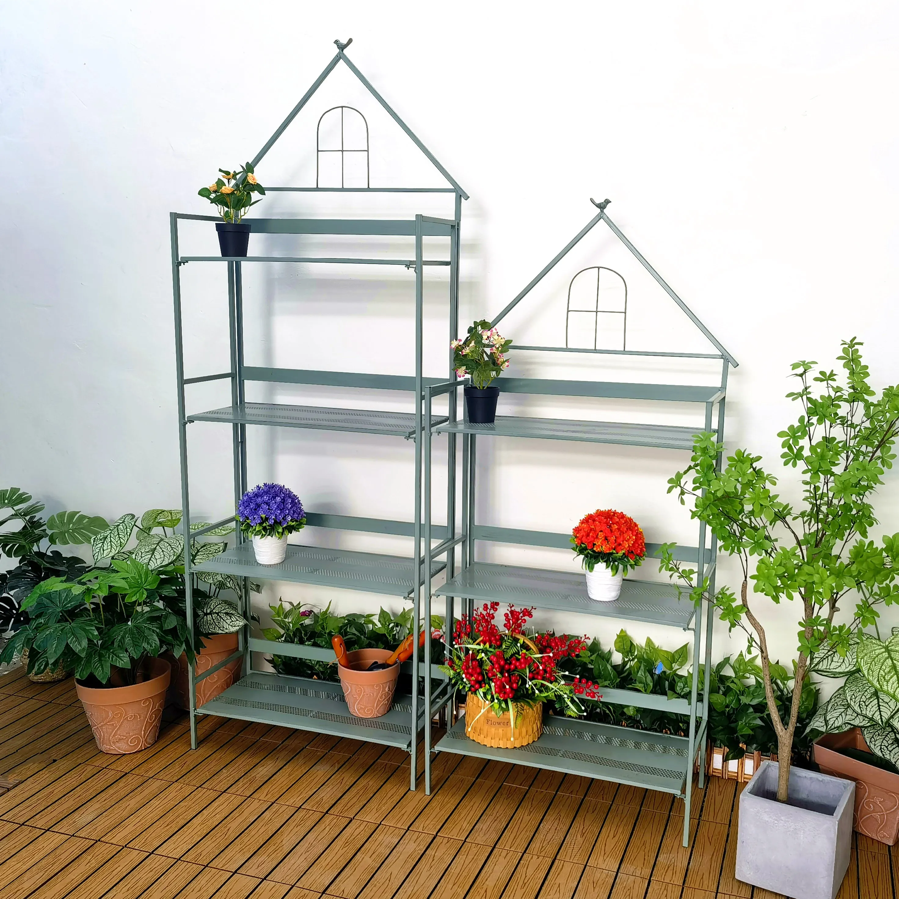 flower rack plant stand display holder for succulent potted indoor outdoor garden house bonsai living room  metal flower stand