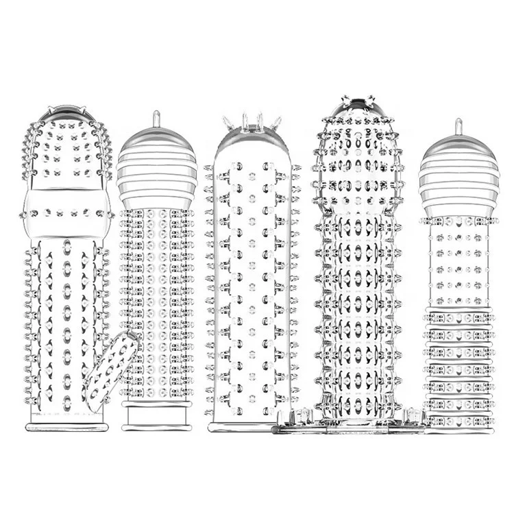 
Penis Sleeve Condom Adult Sex Toys For Men Crystal Penis Sleeve 