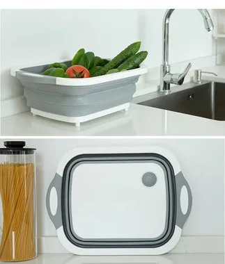 Многофункциональная Складная сливная корзина для раковины для кухни и дома