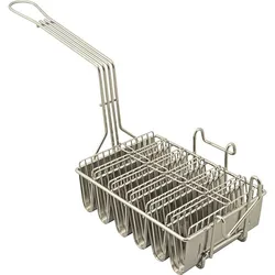 High quality China Cooking Tool 8 Cells Stainless steel 304 Taco Shell mesh fry basket manufacturer
