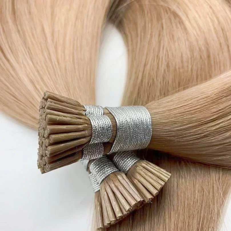 100% Russian Human Hair K Tip Keratin Flat Tip Extension Invisible Natural Hair Extension For Women 100g Russian Hair Extensions