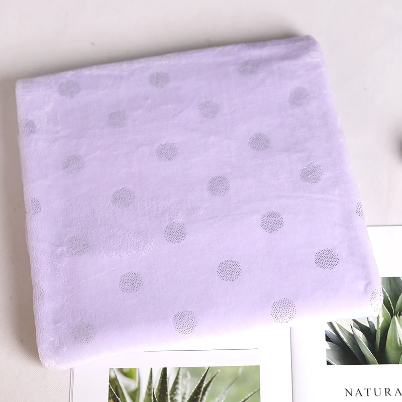 Wholesale new design warp knitted bronzing silver fabric for home textile flannel silver fabric 100% polyester