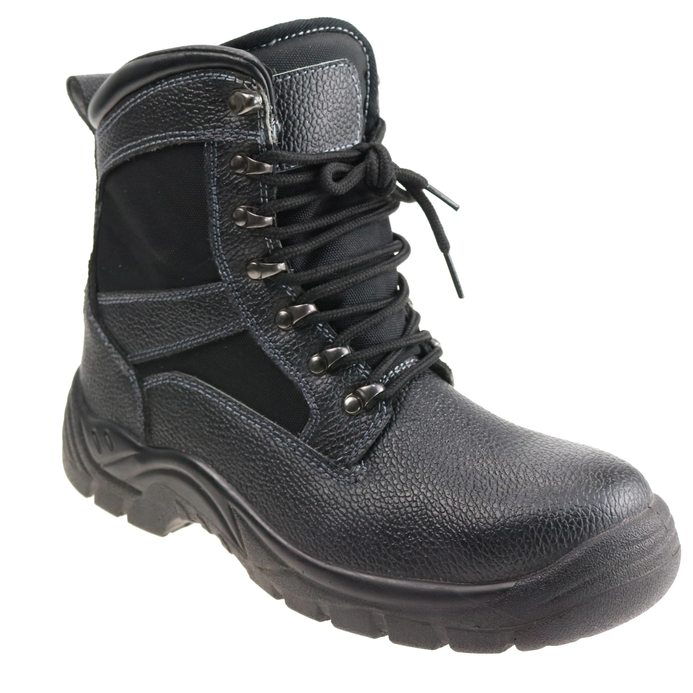 Chinese Military Tactical Boots High Cut Genuine Leather Safety Shoes for Army Policeman