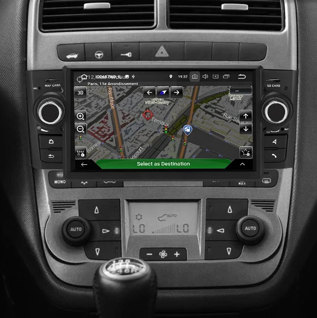 7 Inch 4 Core Car Multimedia Player For Fiat Grande/Punto/ linea 2007-2012 DVD Automotivo Android GPS Navigation DSP