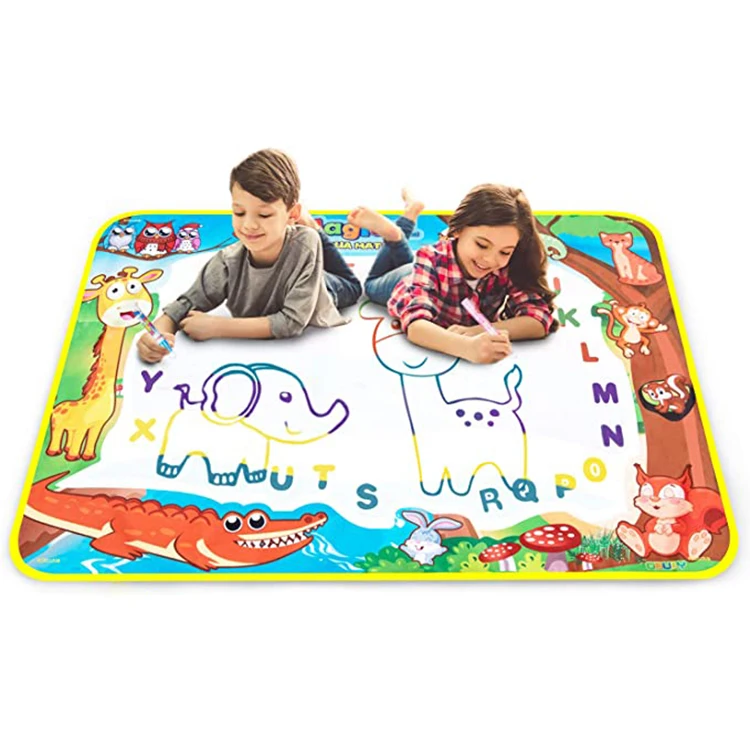 Kids Educational Non-toxic DIY Painting Board Large Aqua Water Drawing Doodle Mat
