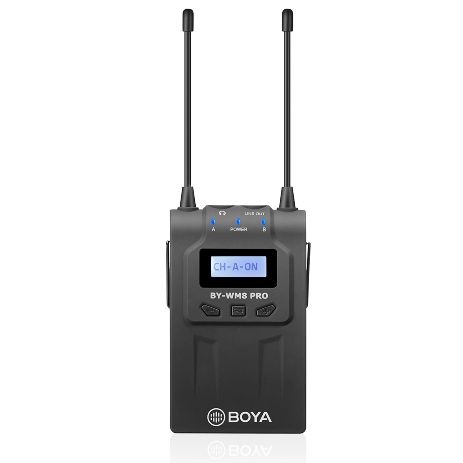 BOYA RX8 PRO Dual-channel UHF Wireless System LCD Display Bodypack Receiver with 48 channels for BOYA BY-WM8 PRO Series