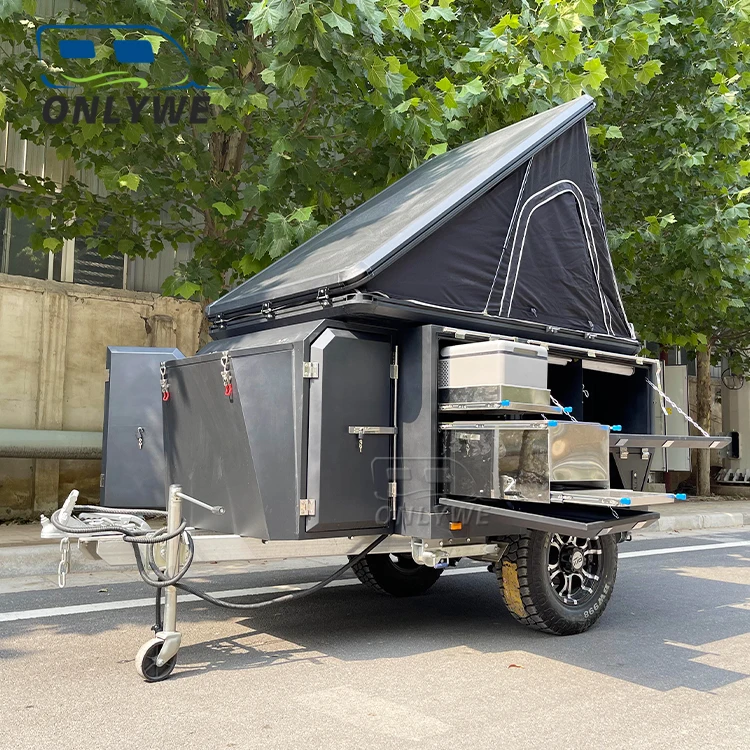 ONLYWE Camping Hybrid Off Road Camper Independent Suspension Axle Off-Road Camper Trailer 4x4 Travel Trailer Australian Standard