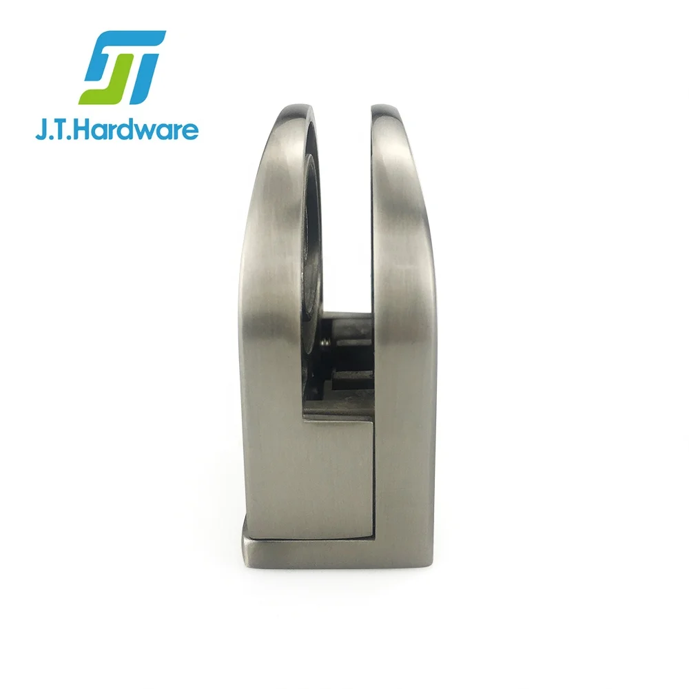 Balcony Precision Casting Zinc Alloy Or Stainless Steel Glass Clamp Bracket Holder Flat Glass Railing Clip