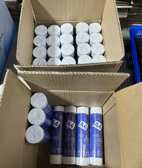 Juxing Factory Price A4 Size thermal printing paper Direct Thermal Paper Roll for A4 printer