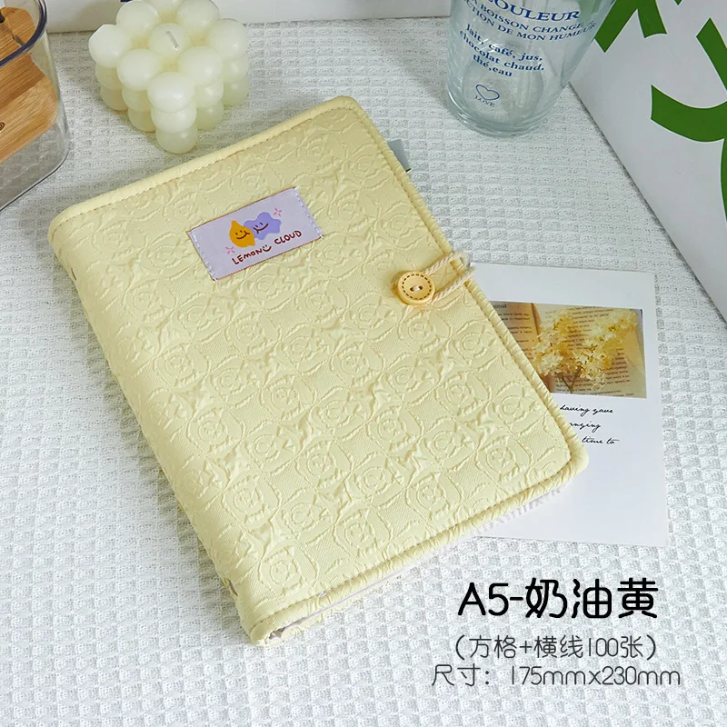 2024 new products High appearance level Girls Notebook Retro style American Hand book Fabric hand book