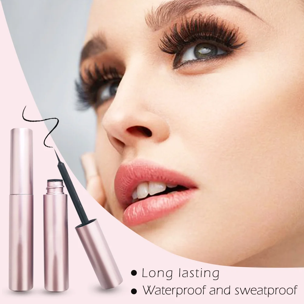 Custom Logo Magnetic Liquid Eye Liner Your Own Brand Private Label Waterproof Adhesive Magnetic Eyeliner Magnetic Liner Pen