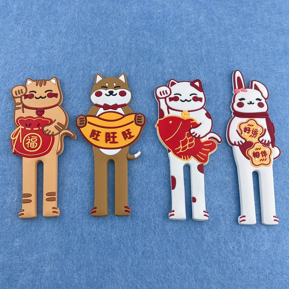 Factory Cheap Cartoon Shape 2D 3D Fridge Magnet Custom Cartoon Cat Design Magnet For Refrigerator