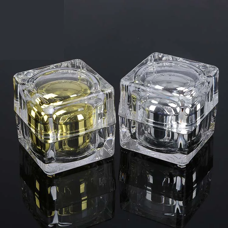 New Product 5G 10G 15G 20G 30G 50G 100G Clear Amber Blue Green Matte Frosted Black Coloured Round Pots Glass Cosmetic Cream Jars