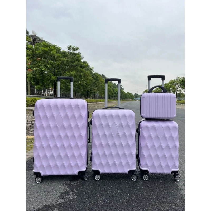 ABS Luggage Sets 4 Piece Wear-resistant Light Tone Universal Wheel Travel Suitcase Maletas De Viaje Set