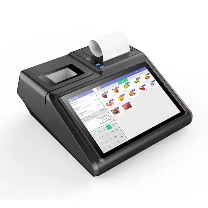10.1 inch Windows POS machine all in one cash register white single touch screen for Restaurant retail