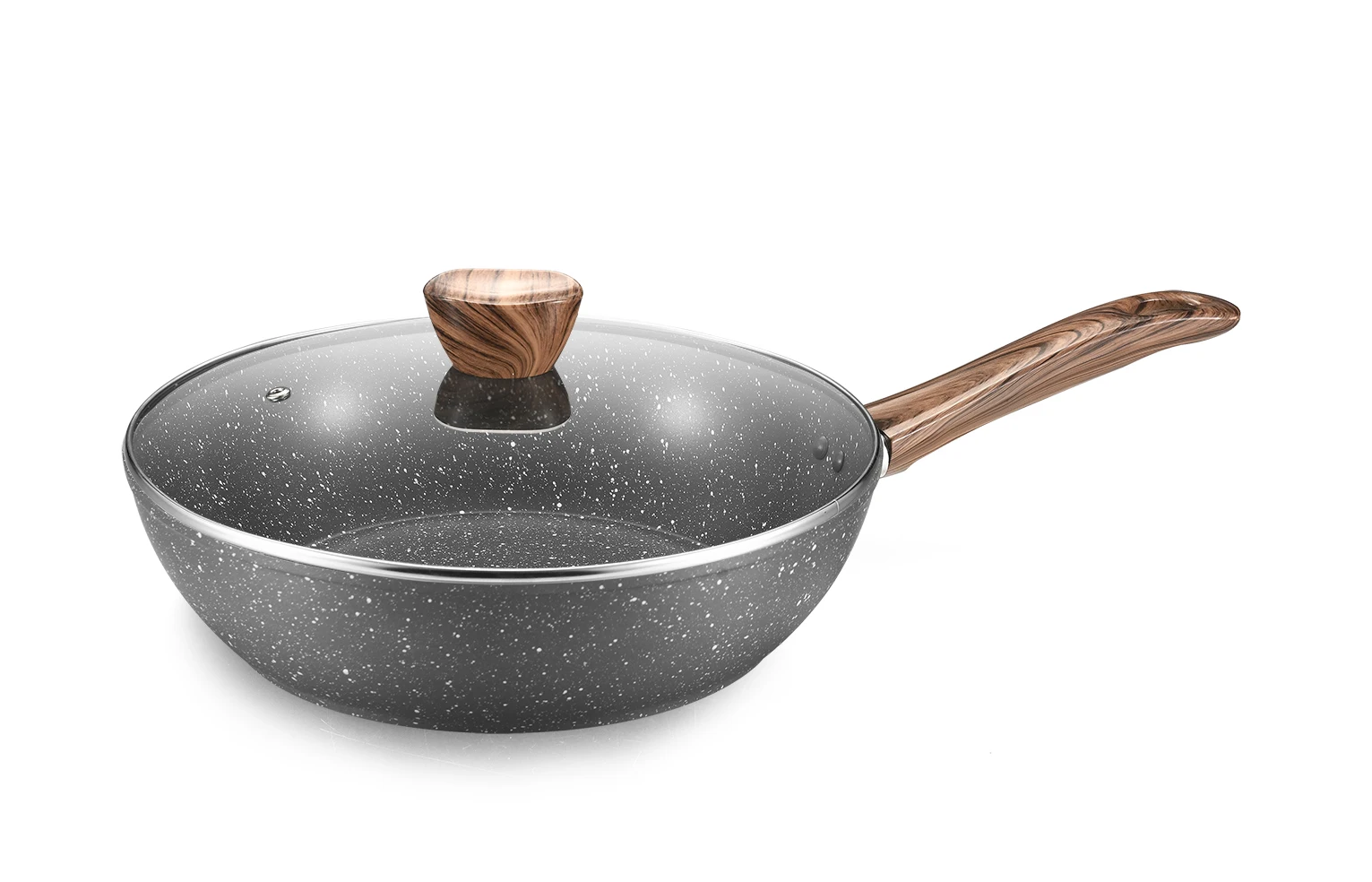 Kitchen Granite Cookware Set Non Stick Frying Pan Aluminum Cooking Household Utensils Marble Cookware Pots and Pans Set