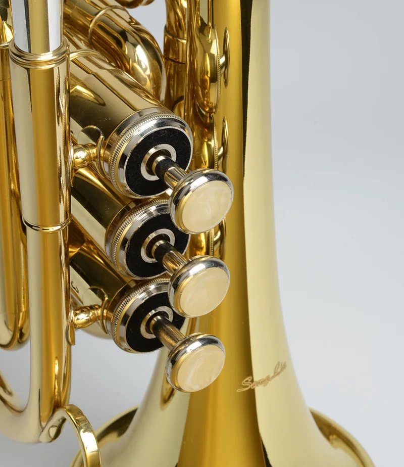 professional Palm trumpet B flat High grade  trumpet mini cornet three-tone trumpet for beginner