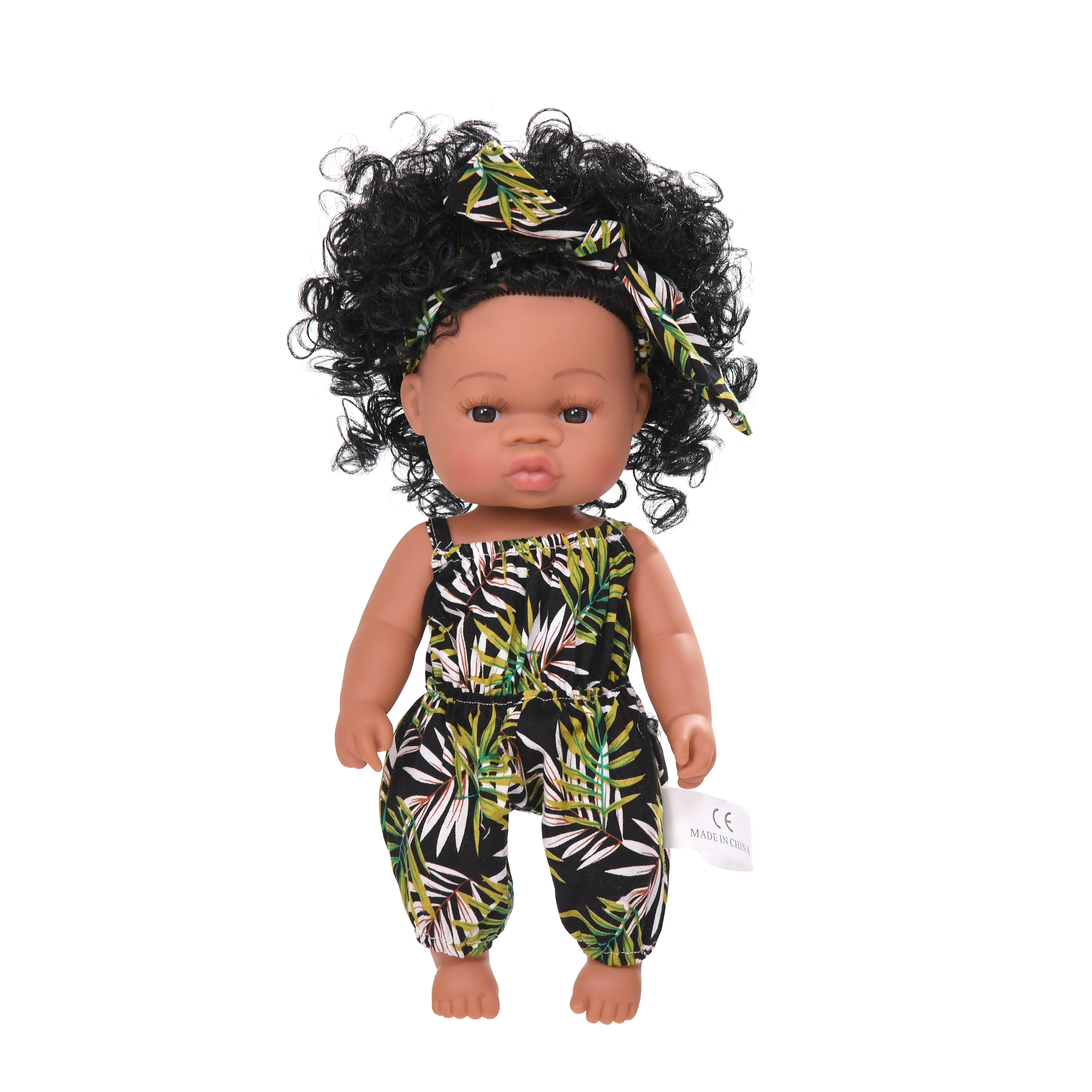 Black skin Lifelike Reborn Baby Vinyl African baby doll toy black silicone doll