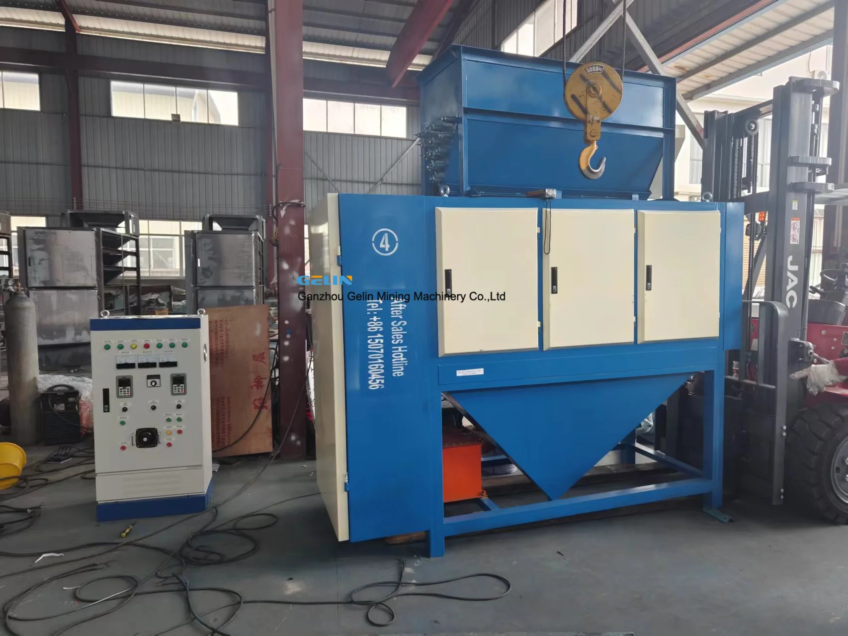 New Design Two Rollers Four Roll Electrostatic Drum Separator for Plastic Copper Aluminum Slag