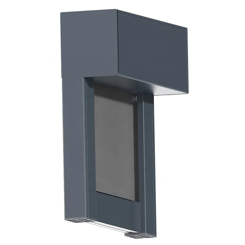 Customized External Roller Motorized Transparent Windproof Zip Screen Waterproof Outdoor Blinds