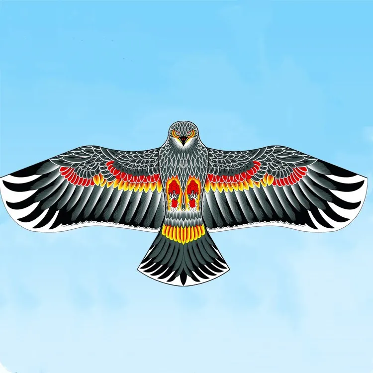  1.2 Flat Eagle Kite Children Flying Bird Kites Windsock Outdoor Toys Garden Cloth For Kids Gift