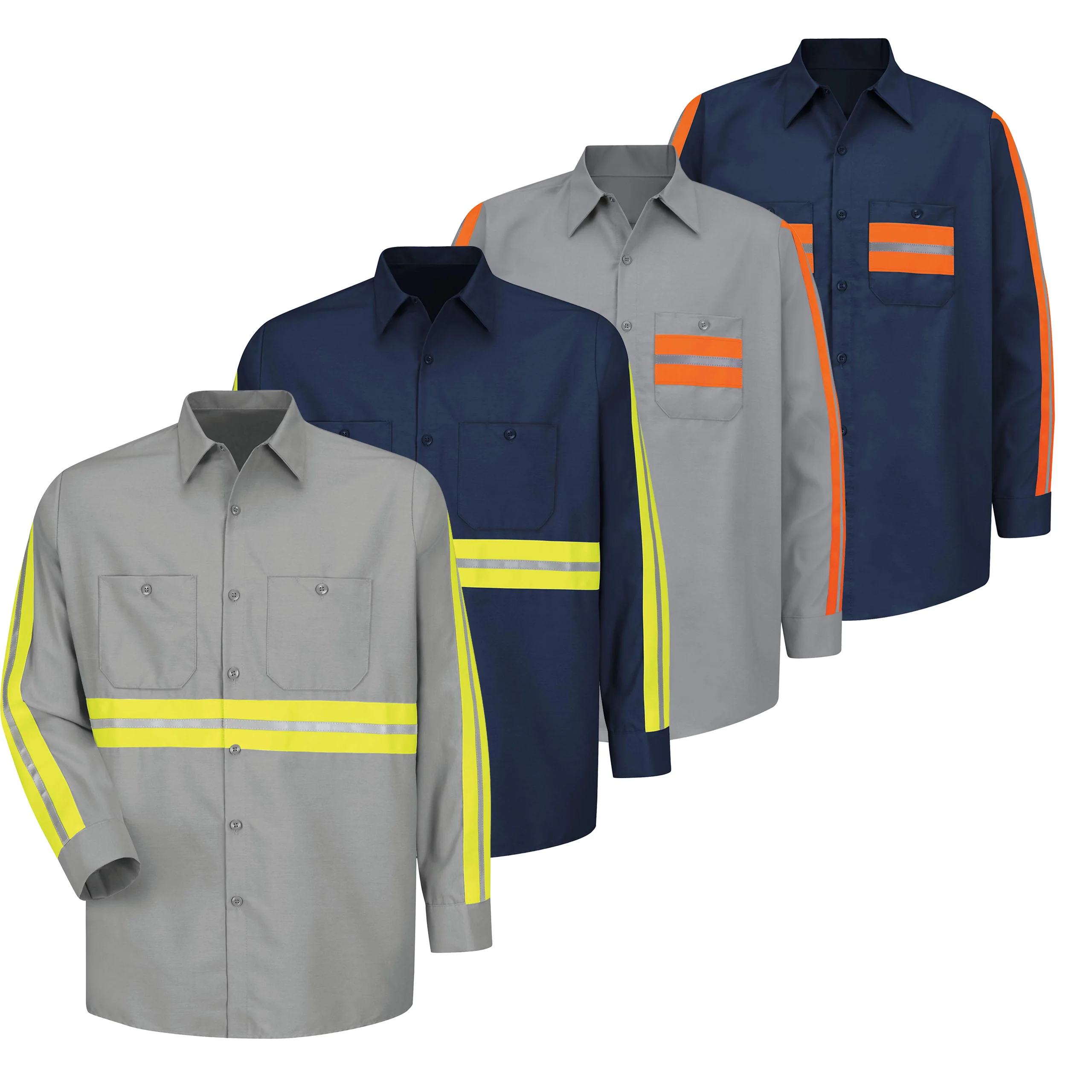 Hi vis workwear 9f safety workwear uniform high vis work shirt mechanic shirt hi vis shirt