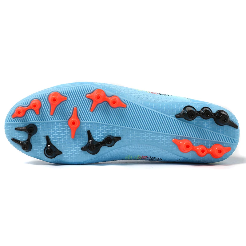 Adult Youth High Top Cleats Sport Sneaker Light Breathable and Cheap Studs Football Shoes