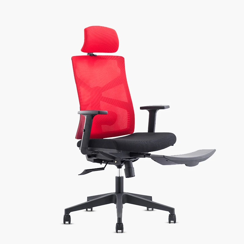 Modern Design High Back Swivel Office Chair Ergonomic Heavy Duty Metal Iron Adjustable Headrest Mesh office chair spare parts