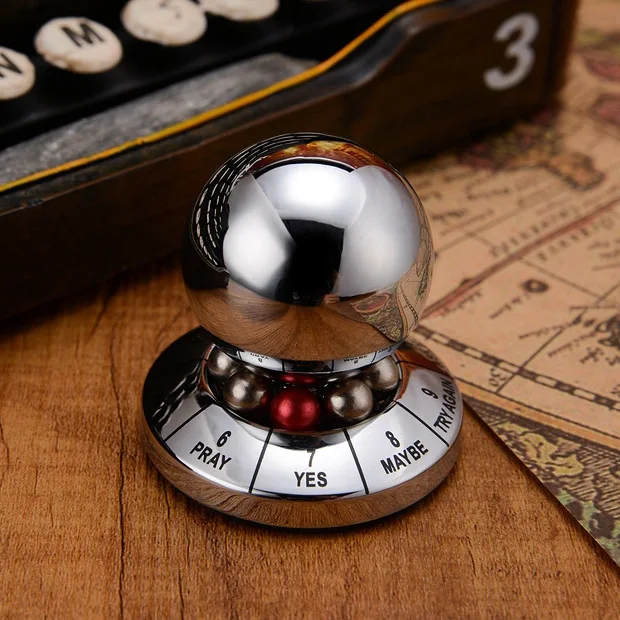 Factory Wholesale Intelligent Promotional Gift Decision Maker Ball Heavy Paperweight Magnetic Magic Prediction Making Ball