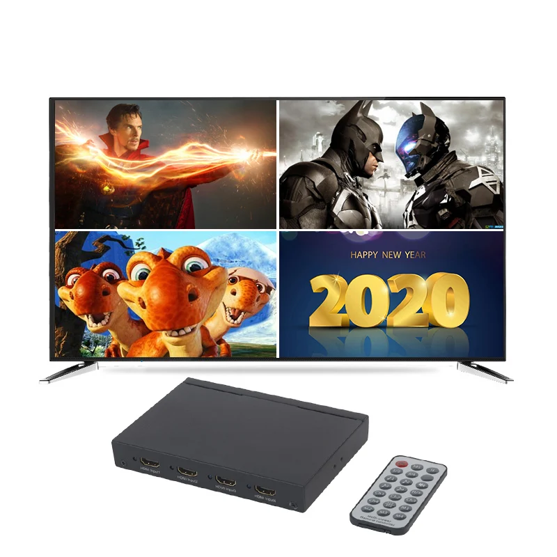 4X1 HDMI QUAD MULTI-VIEWER WITH SEAMLESS SWITCHER 1080P